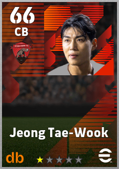 Jeong Tae-Wook — CB, OVR 66, MAX 66