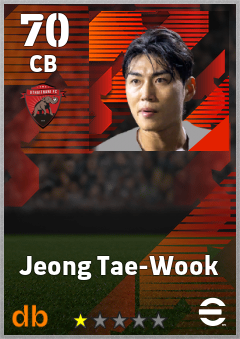 Jeong Tae-Wook — CB, OVR 70, MAX 70