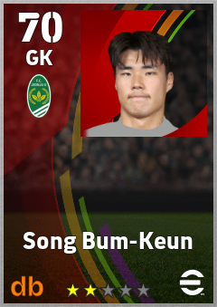 Song Bum-Keun — GK, OVR 70, MAX 70