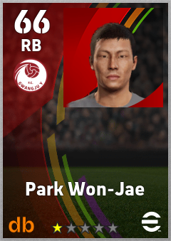 Park Won-Jae — RB, OVR 66, MAX 66