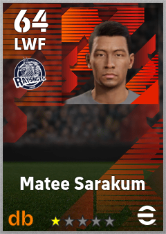 Matee Sarakum — LWF, OVR 64, MAX 64