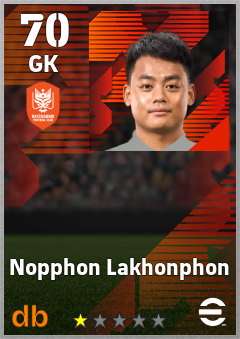 Nopphon Lakhonphon — GK, OVR 70, MAX 70