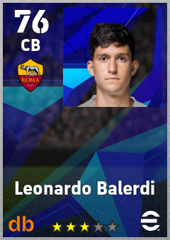 Leonardo Balerdi eFootball player card
