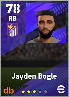 Jayden Bogle — RB, OVR 78, MAX 78