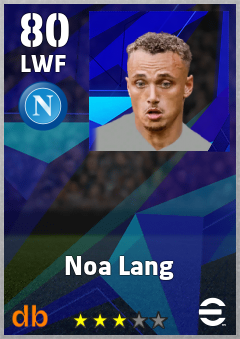 Noa Lang — LWF, OVR 80, MAX 80