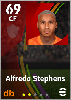 Alfredo Stephens — CF, OVR 69, MAX 69