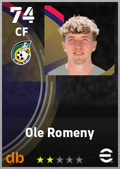Ole Romeny — CF, OVR 74, MAX 74