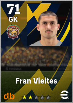 Fran Vieites — GK, OVR 71, MAX 71