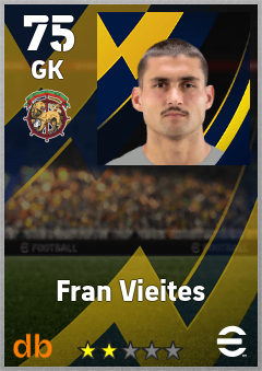 Fran Vieites — GK, OVR 75, MAX 75
