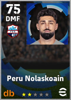 Peru Nolaskoain — DMF, OVR 75, MAX 75