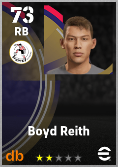 Boyd Reith — RB, OVR 73, MAX 73