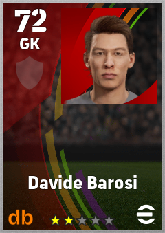 Davide Barosi — GK, OVR 72, MAX 72
