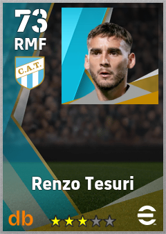 Renzo Tesuri — RMF, OVR 73, MAX 73