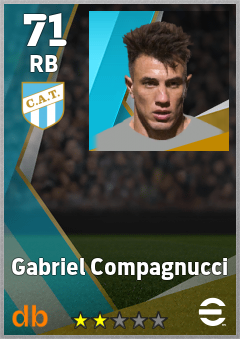 Gabriel Compagnucci — RB, OVR 71, MAX 71