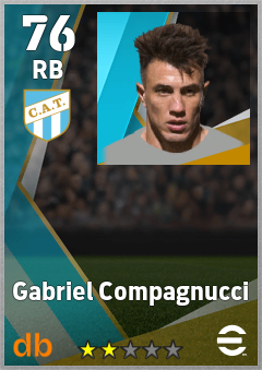 Gabriel Compagnucci — RB, OVR 76, MAX 76