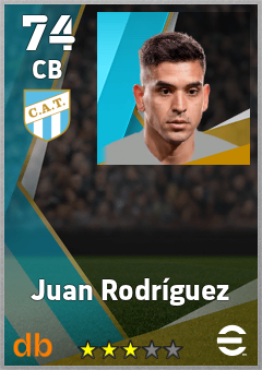 Juan Rodríguez — CB, OVR 74, MAX 74