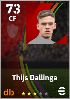 Thijs Dallinga eFootball player card