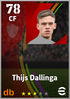 Thijs Dallinga eFootball player card