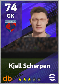 Kjell Scherpen — GK, OVR 74, MAX 74
