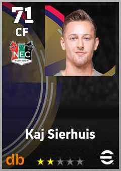Kaj Sierhuis — CF, OVR 71, MAX 71