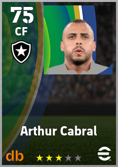 Arthur Cabral — CF, OVR 75, MAX 75
