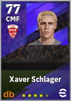 Xaver Schlager — CMF, OVR 77, MAX 77