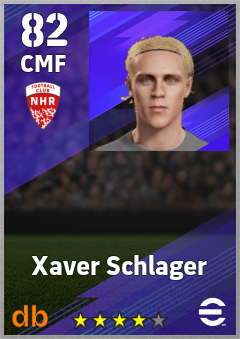 Xaver Schlager — CMF, OVR 82, MAX 82