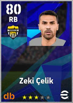 Zeki Çelik — RB, OVR 80, MAX 80