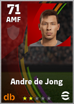 Andre de Jong eFootball player card