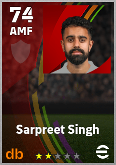 Sarpreet Singh eFootball player card