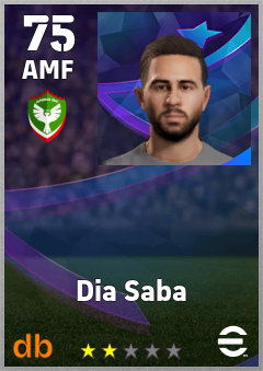 Dia Saba — AMF, OVR 75, MAX 75