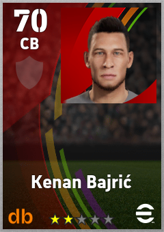 Kenan Bajrić eFootball player card