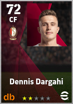Dennis Dargahi — CF, OVR 72, MAX 72