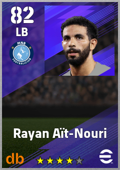 Rayan Aït-Nouri — LB, OVR 82, MAX 82