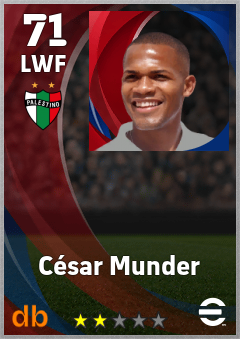 César Munder — LWF, OVR 71, MAX 71