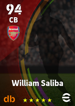 William Saliba — CB, OVR 94, MAX 94