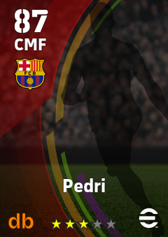 Pedri eFootball player card