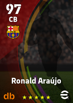 Ronald Araújo — CB, OVR 97, MAX 97