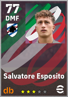 Salvatore Esposito — DMF, OVR 77, MAX 77
