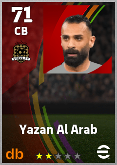 Yazan Al Arab — CB, OVR 71, MAX 71