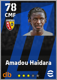 Amadou Haidara — CMF, OVR 78, MAX 78