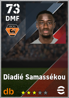 Diadié Samassékou — DMF, OVR 73, MAX 73