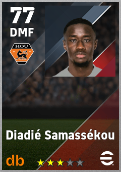 Diadié Samassékou — DMF, OVR 77, MAX 77