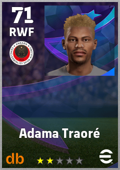 Adama Traoré — RWF, OVR 71, MAX 71