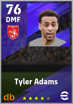 Tyler Adams eFootball player card
