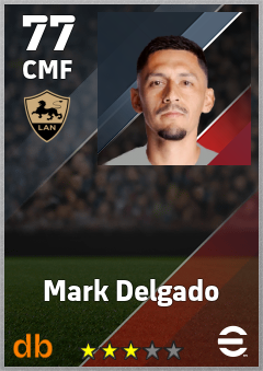 Mark Delgado — CMF, OVR 77, MAX 77