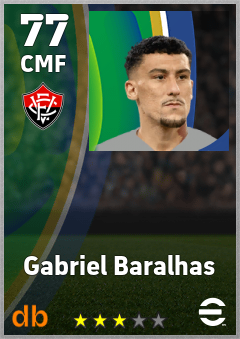 Gabriel Baralhas — CMF, OVR 77, MAX 77