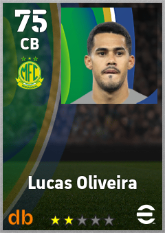 Lucas Oliveira — CB, OVR 75, MAX 75
