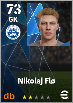 Nikolaj Flø — GK, OVR 73, MAX 73