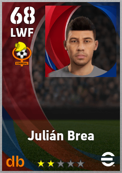 Julián Brea — LWF, OVR 68, MAX 68